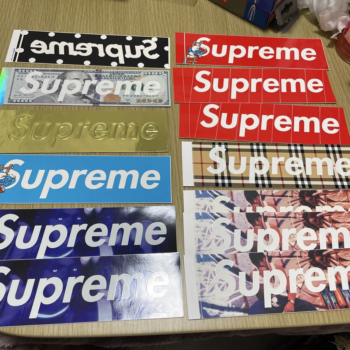Supreme 迷彩柄 ステッカーセット Supreme Camo Box Logo Sticker Set