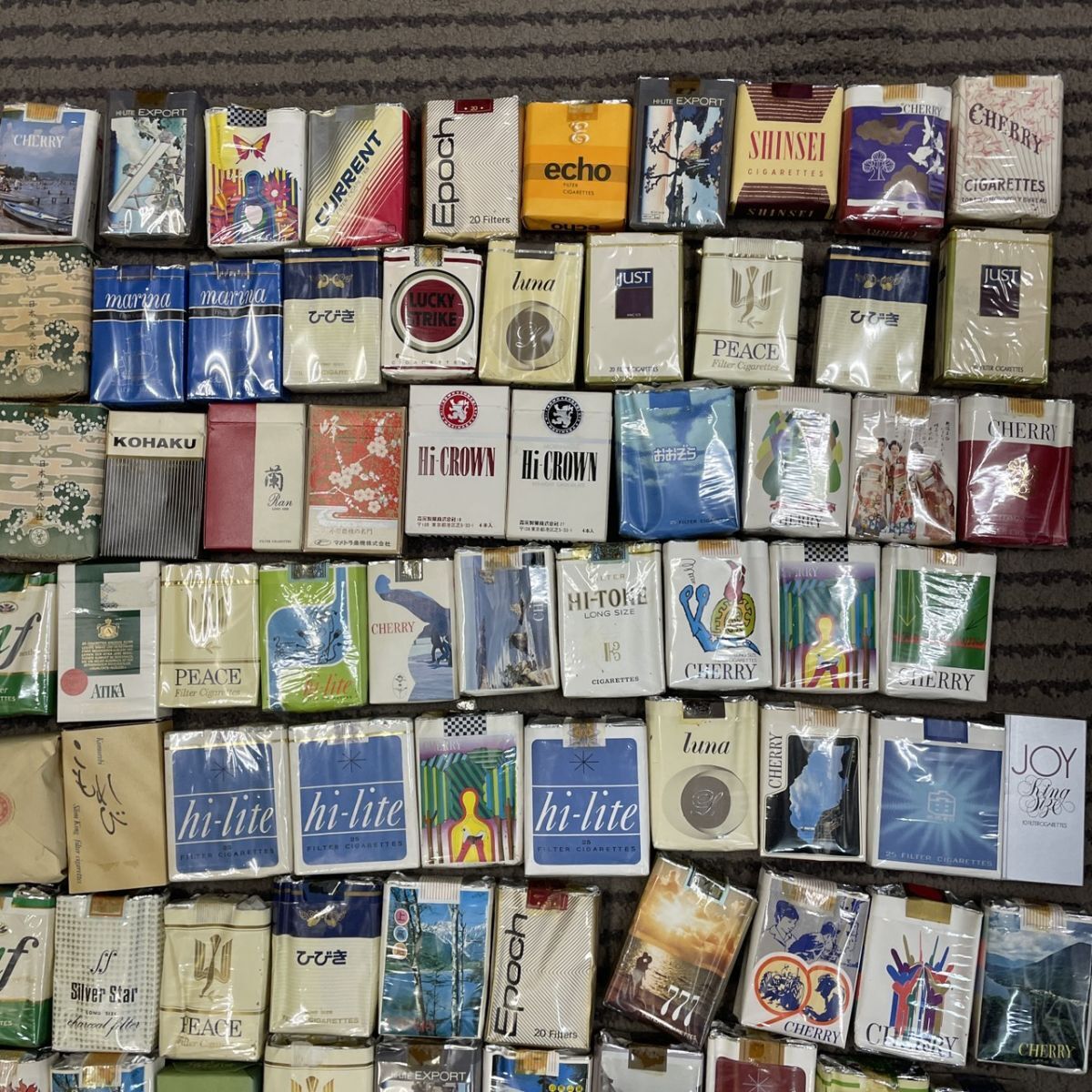 博物館級！？昭和煙草空箱コレクション 490点 10b83☆1000円～☆135個 たばこ空箱 煙草空箱 空き箱 整理品