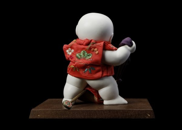 □有職御雛京人形司 平安 福三郎作 364御所人形 『春駒』 共箱□(御所