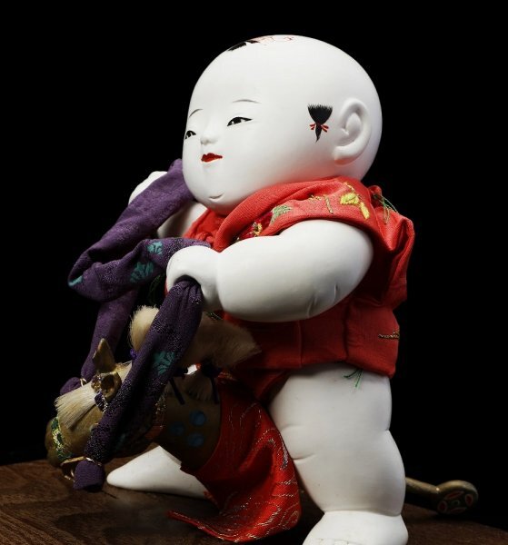 □有職御雛京人形司 平安 福三郎作 364御所人形 『春駒』 共箱□(御所