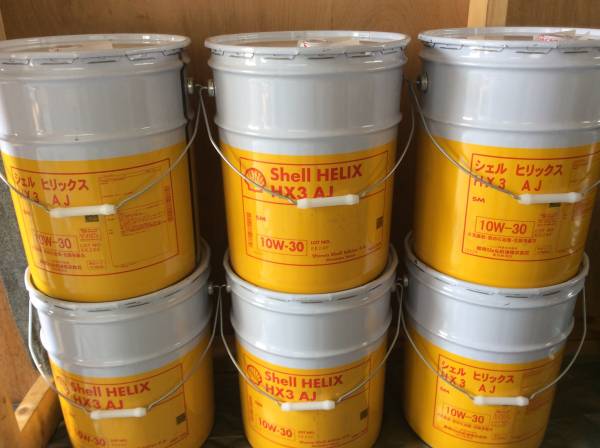 シェル　エンジンオイル10Ｗ30　ＳＭ　20Ｌ送料込5，500円e