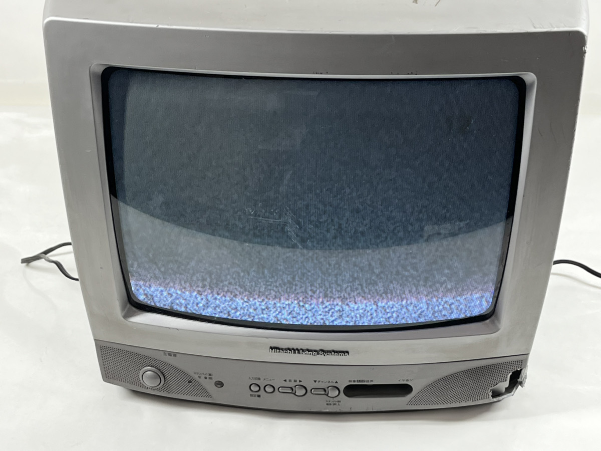 HITACHI 日立 14型 ブラウン管テレビ 14CL-HT8E 2001年製 割れあり