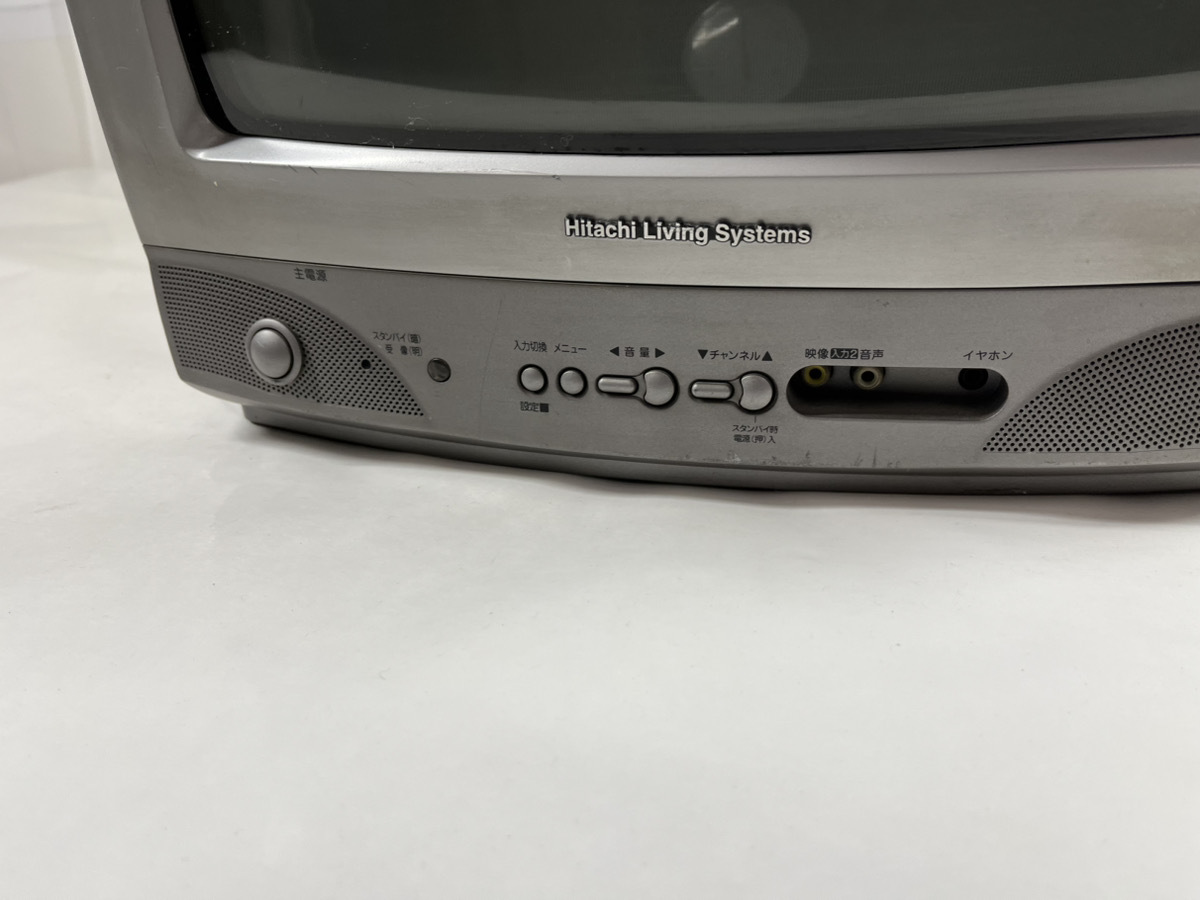 HITACHI 日立 14型 ブラウン管テレビ 14CL-HT8E 2001年製 割れあり