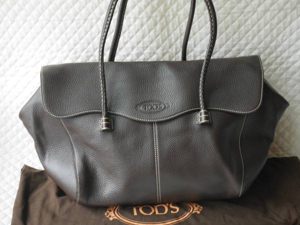 美品 TOD'Sトッズ 大容量 ボストン レザー バッグ