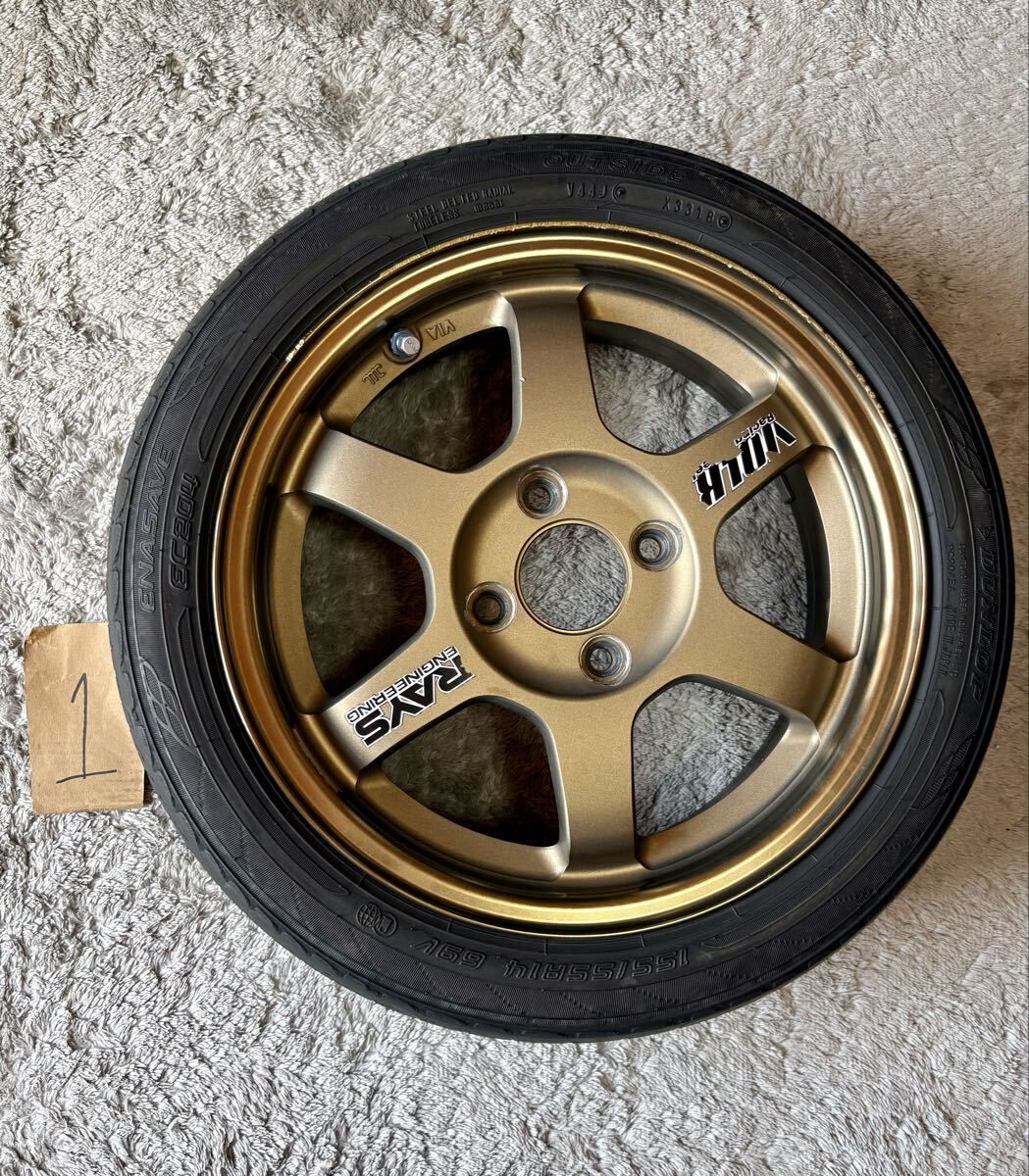 希少】レイズ ボルクレーシング RAYS VOLK RACING TE37 ブロンズ 14