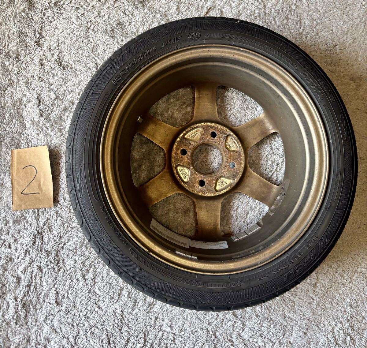 希少】レイズ ボルクレーシング RAYS VOLK RACING TE37 ブロンズ 14