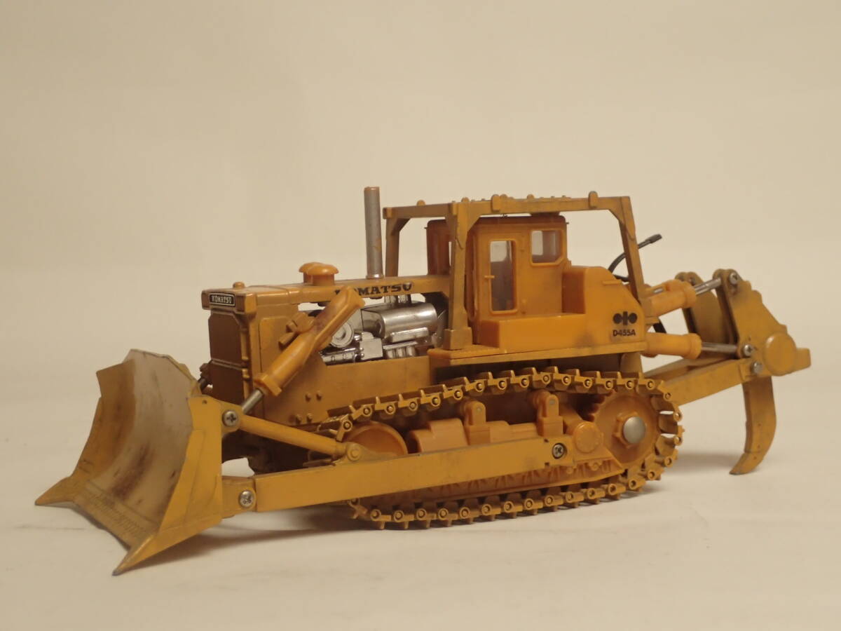 BB-163 コマツ KOMATSU D455A ブルドーザー ミニチュア 旧ロゴ 社章