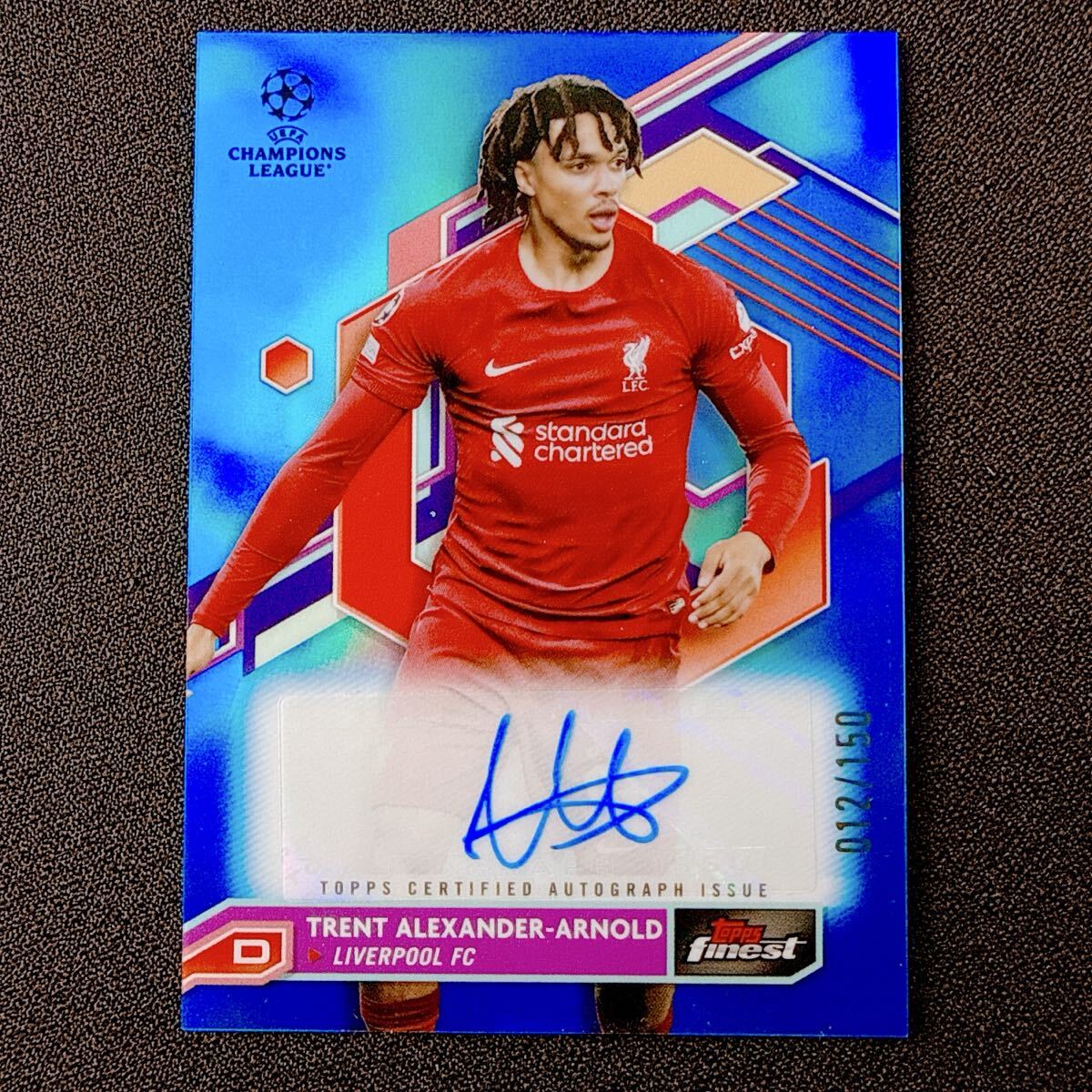 150シリ【TRENT ALEXANDER-ARNOLD】 直筆サインカード Topps Finest