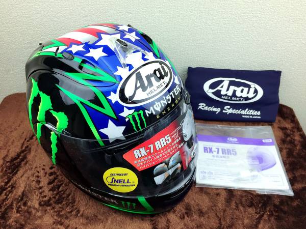ARAI/アライヘルメット RX-7RR5 MONSTER ENERGY新品同様 Arai アライ