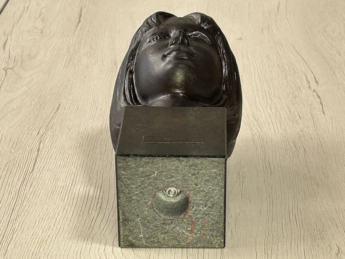 彫刻家 舟越保武 Y.FUNAKOSHI 作 K譲 ブロンズ像 高さ 21㎝ 女性像