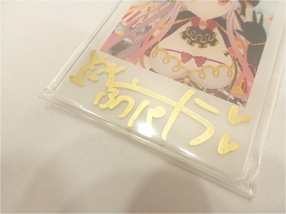直筆】周防パトラ 直筆サイン入りチェキ風アクリルカード HoneyStrap