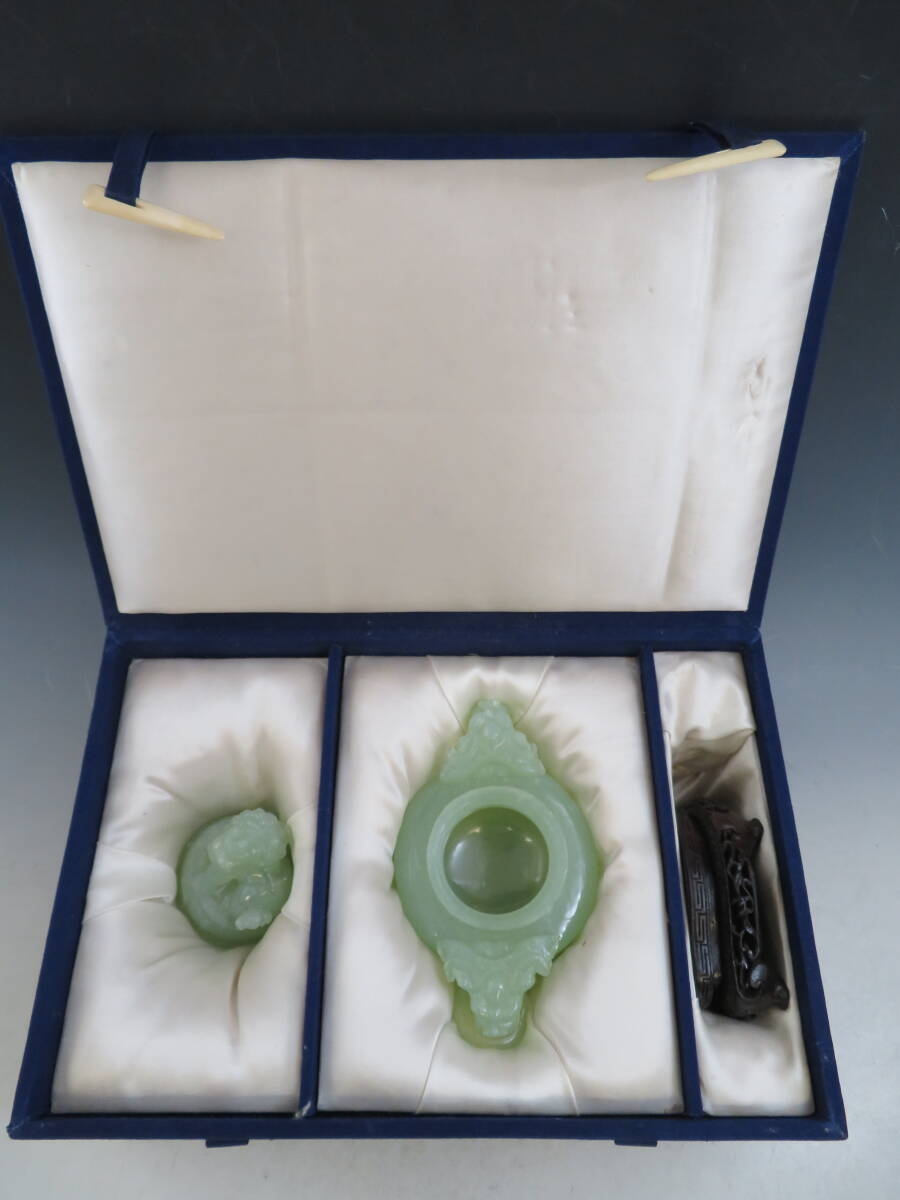 超希少☆時代物】新仙玉香炉 岩玉香炉 玉石 翡翠 獅子 中国 美術工芸