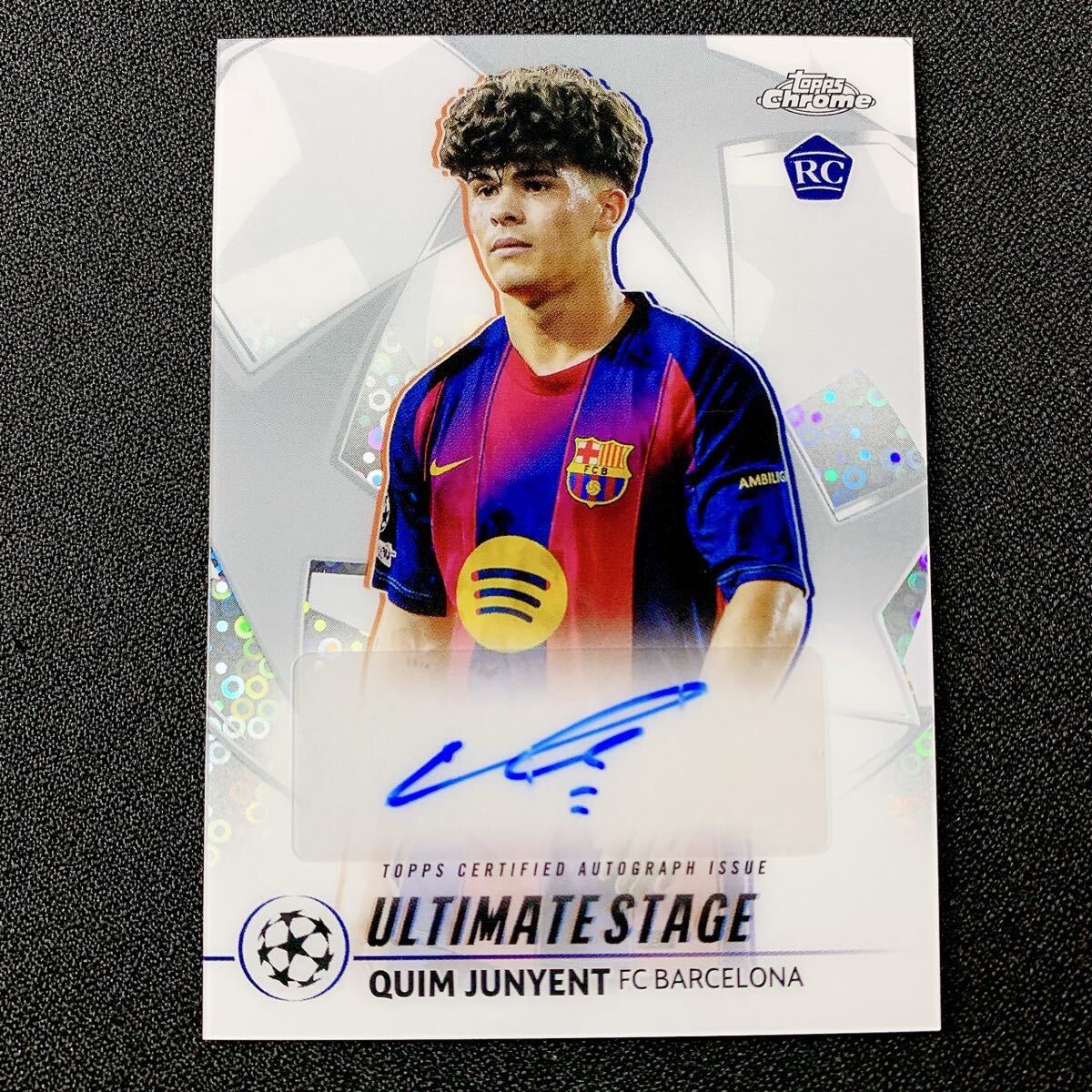 大注目ルーキー【QUIM JUNYENT】 直筆サインカード Topps Chrome UCC