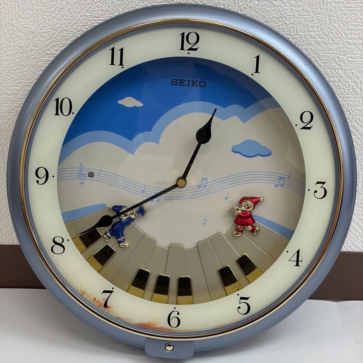 SEIKO AM 902L セイコー メロディ壁掛け時計 ピアノ 小人 空 雲 子供