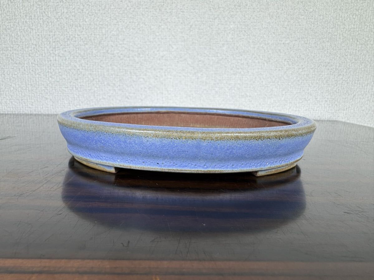 盆栽鉢、平安香山、均窯、時代あり、楕円鉢(鉢)｜売買された