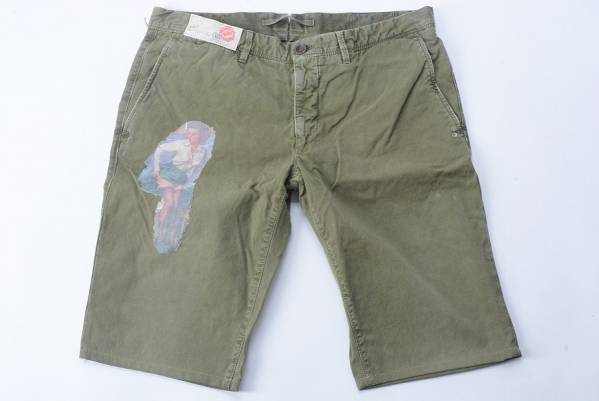 新品2.7万INCOTEX インコテックスハーフパンツグリーン2-33220