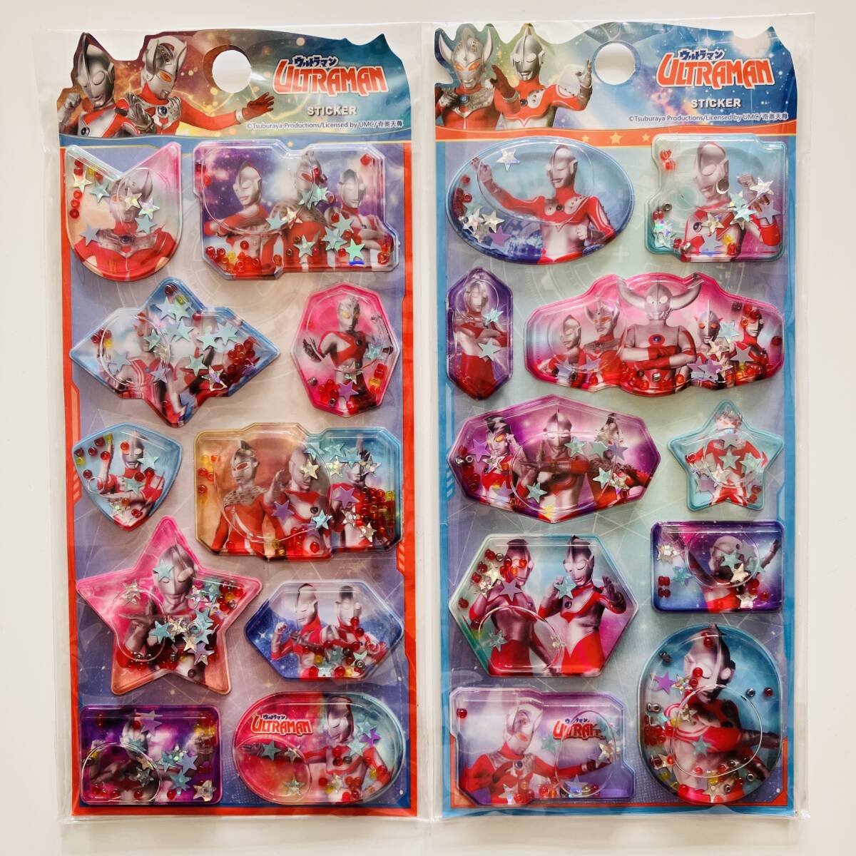 正規品】国内未発売 ウルトラマン ウォーターシール 2枚セット☆水