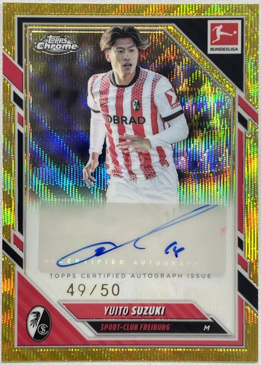 50枚限定】鈴木唯人 Yuito Suzuki Topps Chrome Bundesliga 2025-26