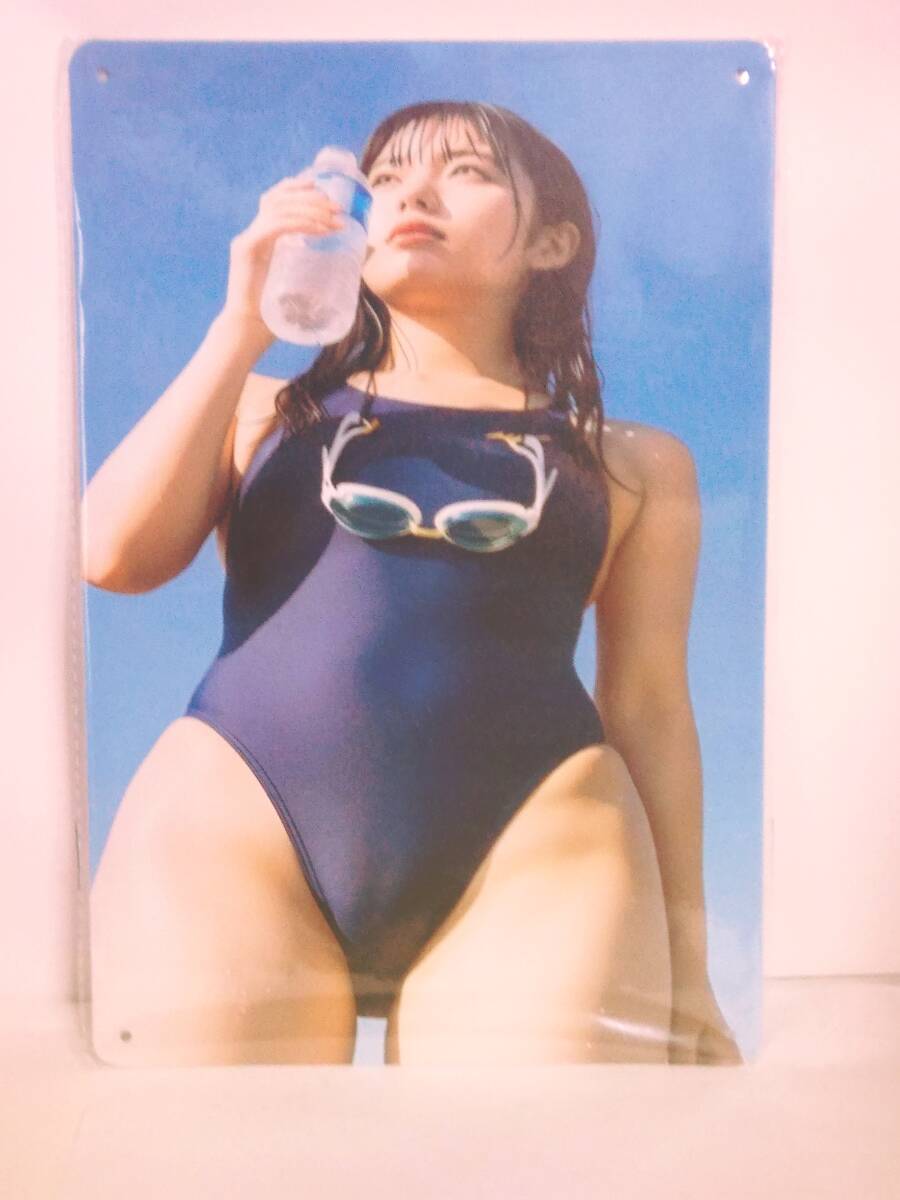 美女 アイドル ブリキ看板 ポスター メタルポスター セクシー 水着 A4