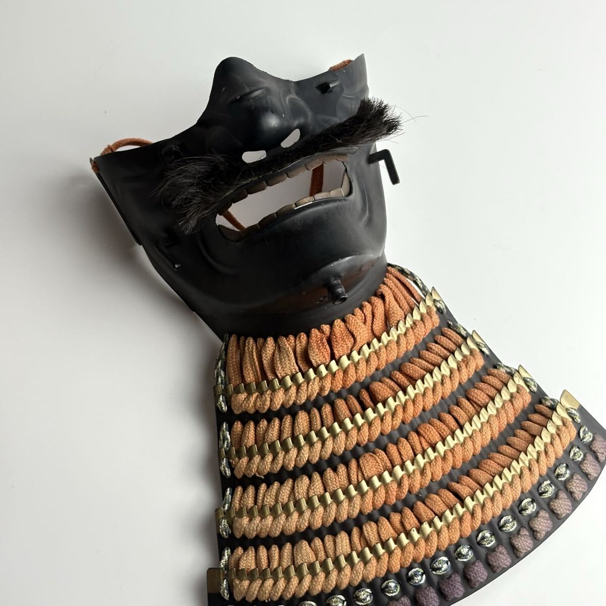 江戸時代 面頬 甲冑 前立て 武将 鎧 兜 武具 骨董 古美術 甲冑 面頬 時代武具 武具 検 武将 鎧兜 時代 日本 骨董 大鎧