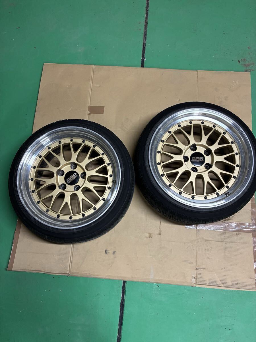 希少！当時物 BBS LM073 9J-17インチ+20 5穴 114.3 2本 215/40/17