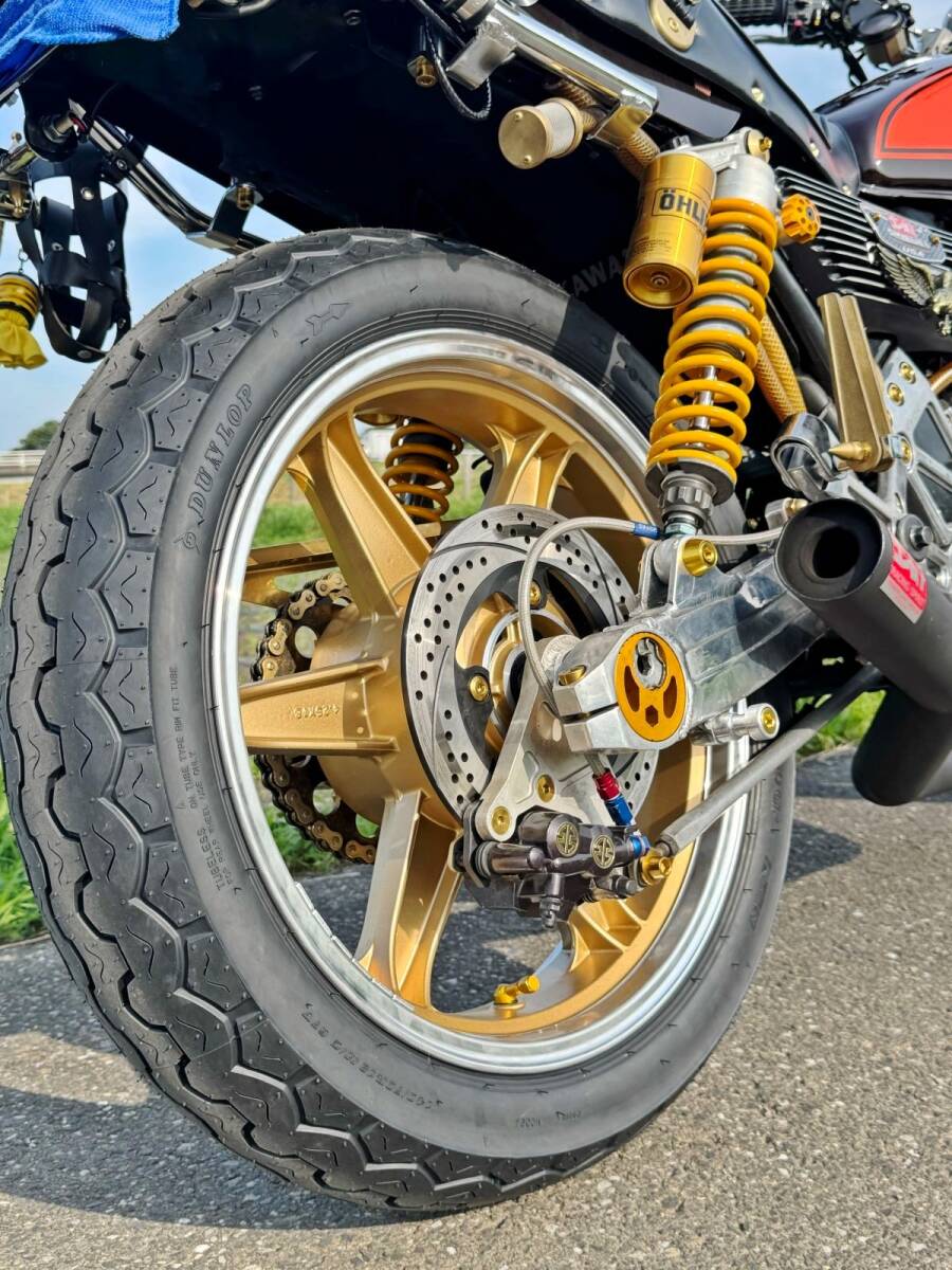 JWL車検対応 ゼファー400 タイヤ付 キャストホイール ゴールドシックス