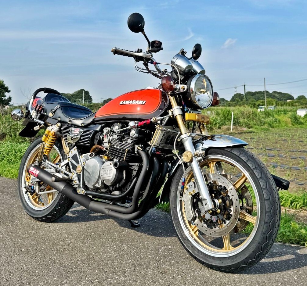 JWL車検対応 ゼファー400 タイヤ付 キャストホイール ゴールドシックス