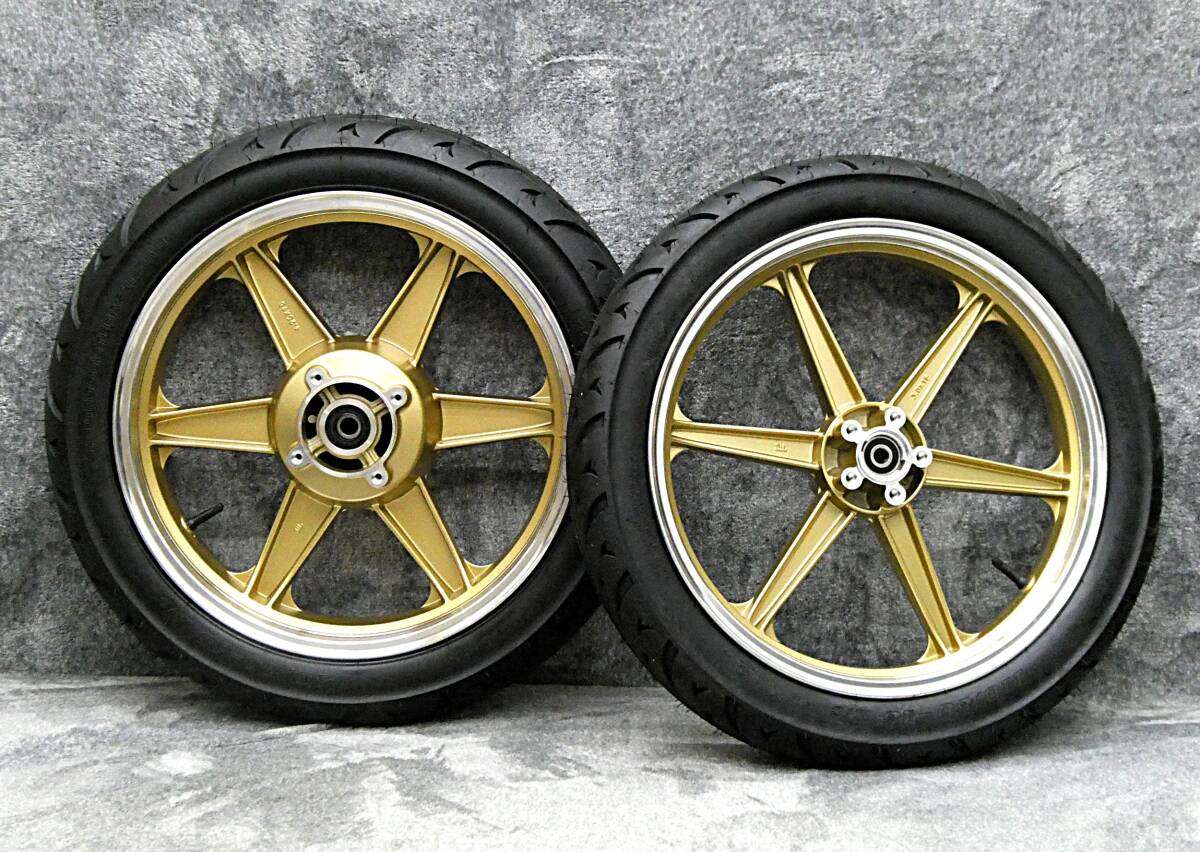 JWL車検対応 ゼファー400 タイヤ付 キャストホイール ゴールドシックス