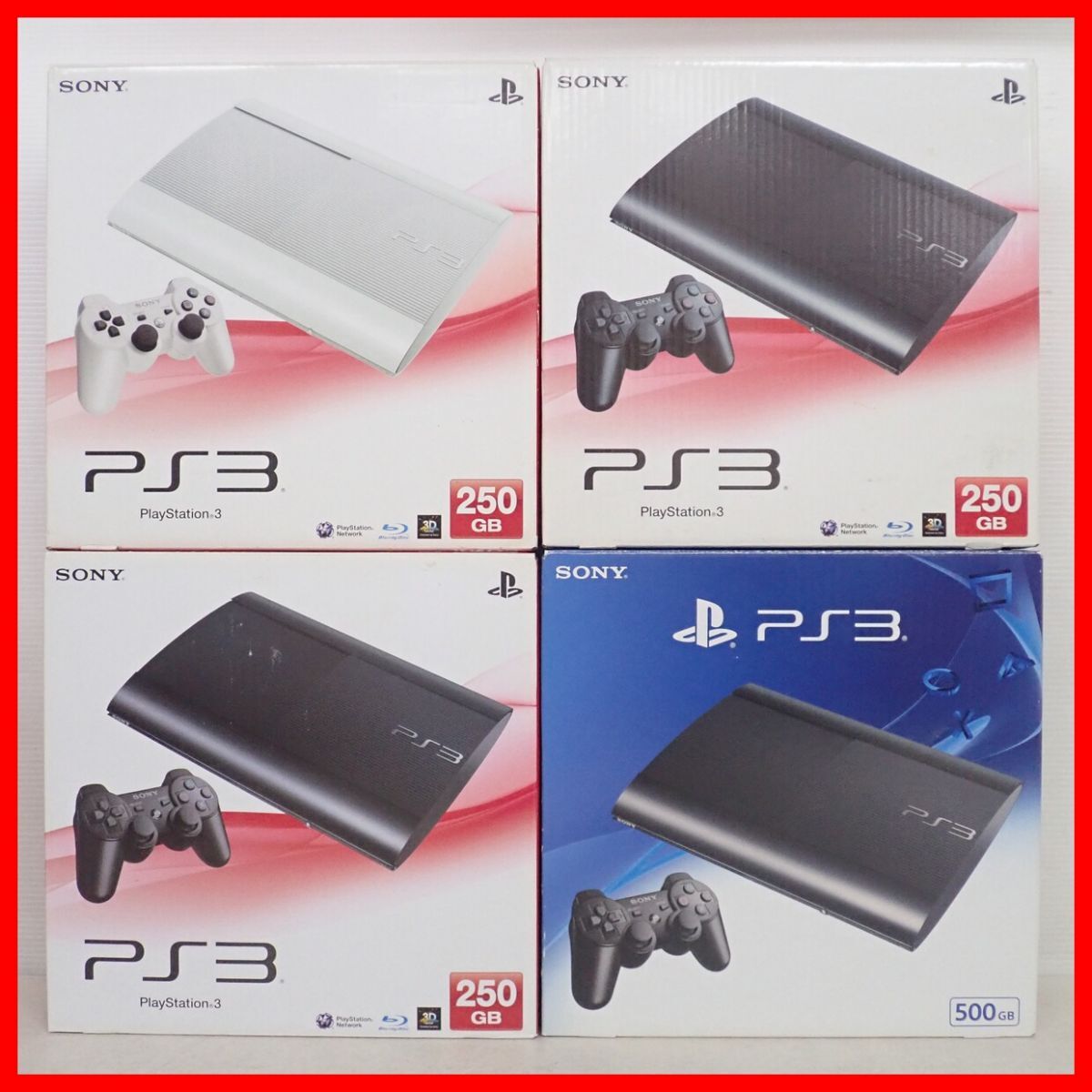動作品 PS3 プレステ3 本体 CECH-4000B 2台/4200B 1台/4300C 1台
