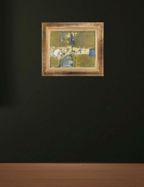 FCP】 真作保証 島田章三 油彩画15号 「黄色い卓上静物」 1963年作