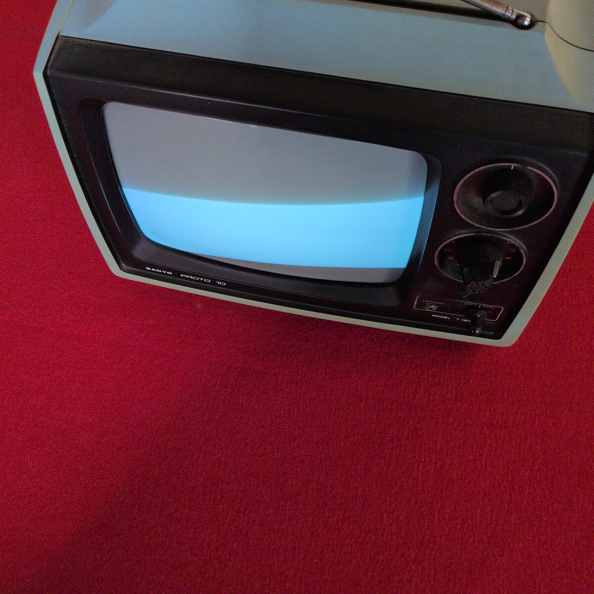 2605-07 1976年製 SANYO ブラウン管テレビ 可動品 昭和 レトロ 当時物