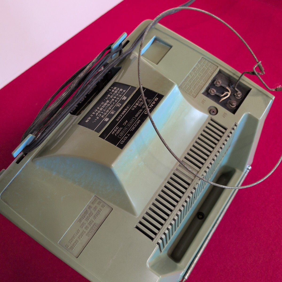 2605-07 1976年製 SANYO ブラウン管テレビ 可動品 昭和 レトロ 当時物