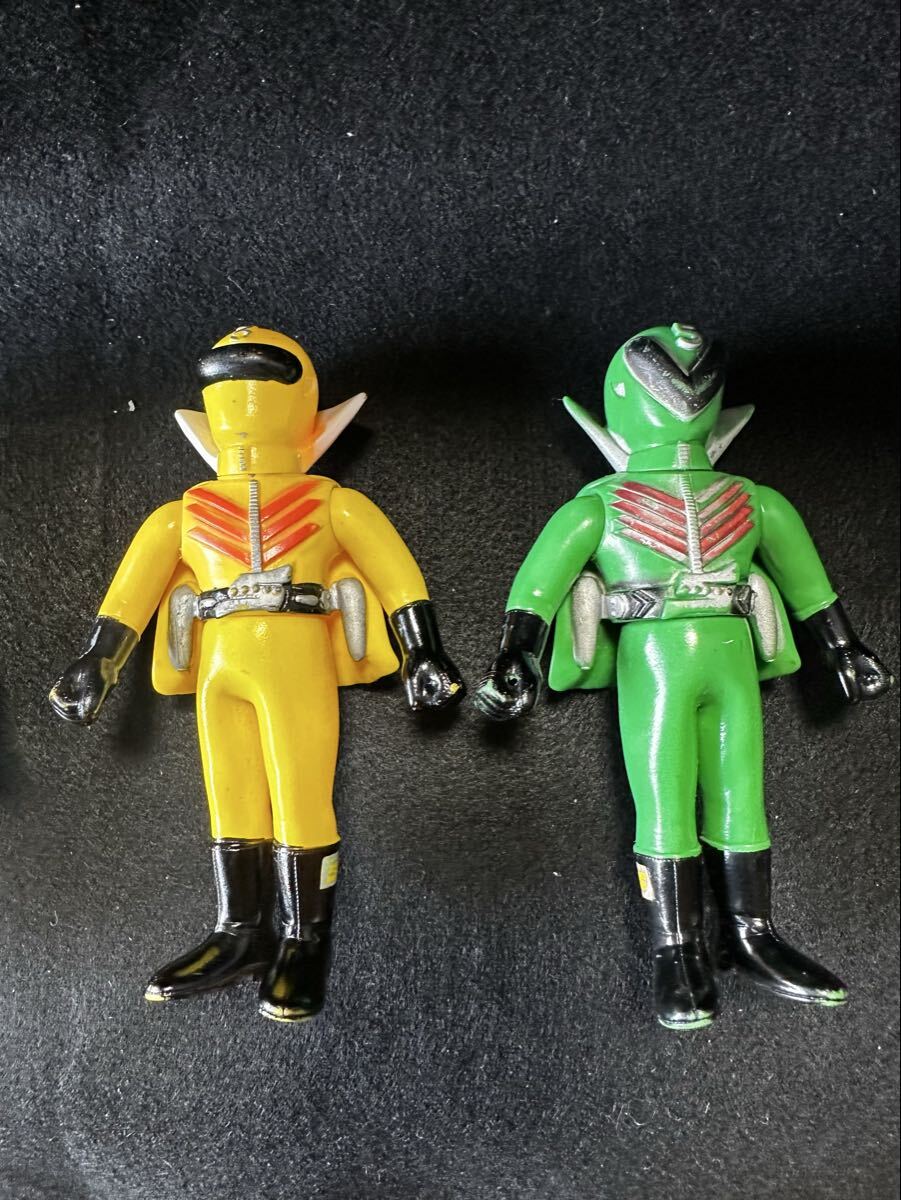 秘密戦隊ゴレンジャー ソフビ人形 5体セット 当時物 昭和レトロ 昭和
