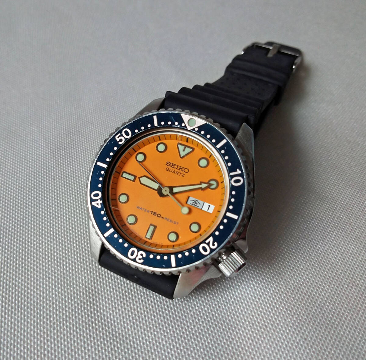 SEIKO セイコー クォーツ 稼働品 ヴィンテージ 150mダイバー 6458-600A