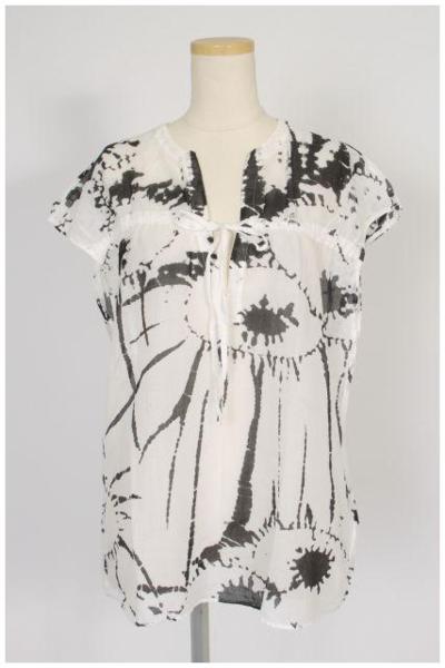 セオリーtheory　ノースリーブプリントブラウス[LSHM30996]