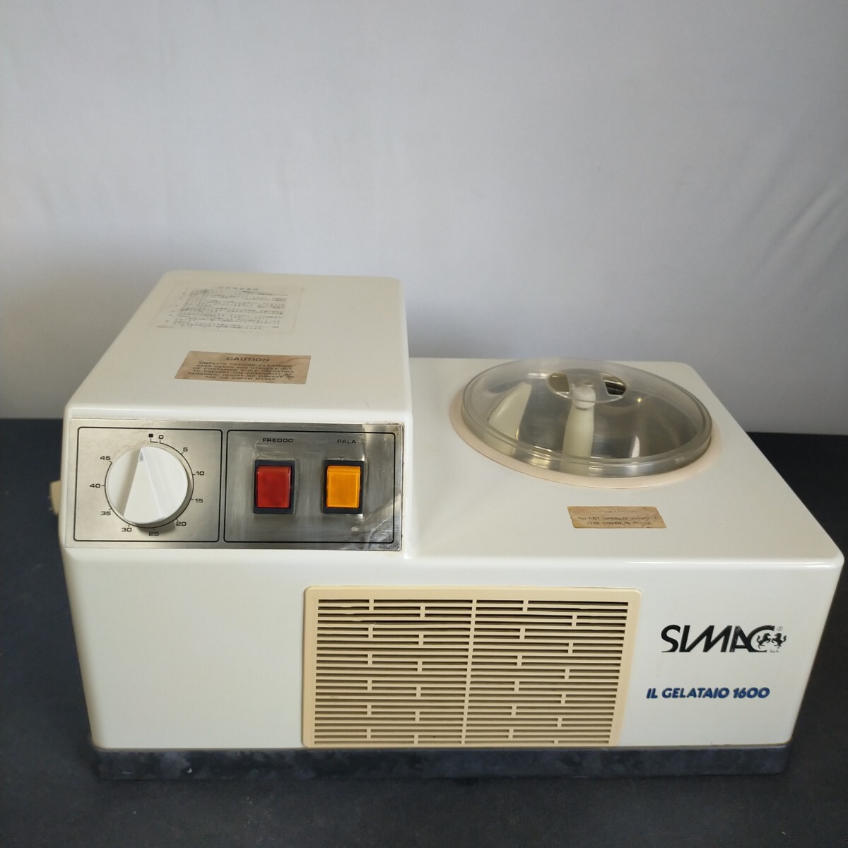 SIMAC ジェラートマシン IL GELATAIO1600 家庭用アイスクリームおよび