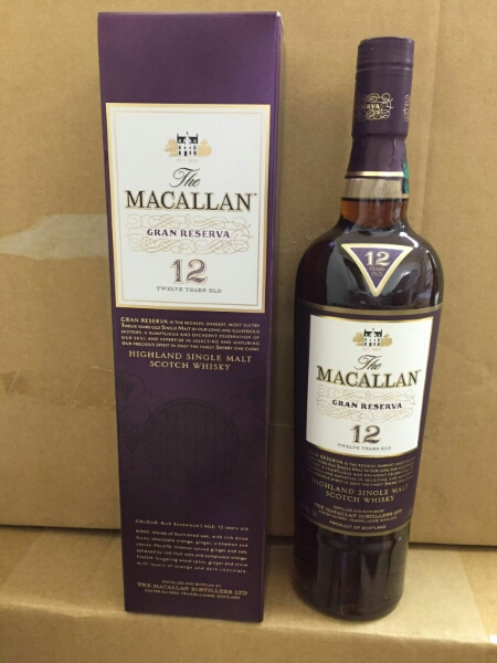 Macallan マッカラン12年 グランレゼルバ 45％ 700ml 食品、飲料