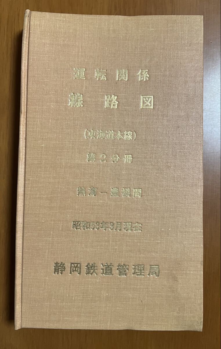破れ 文字剥げあり】 運転関係 線路図 （東海道本線） 第2分冊 熱海ー