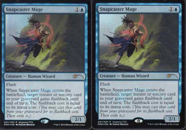 MTG/英語版/FOIL/瞬唱の魔道士2枚/PRM Foil《瞬唱の魔道士⁄Snapcaster