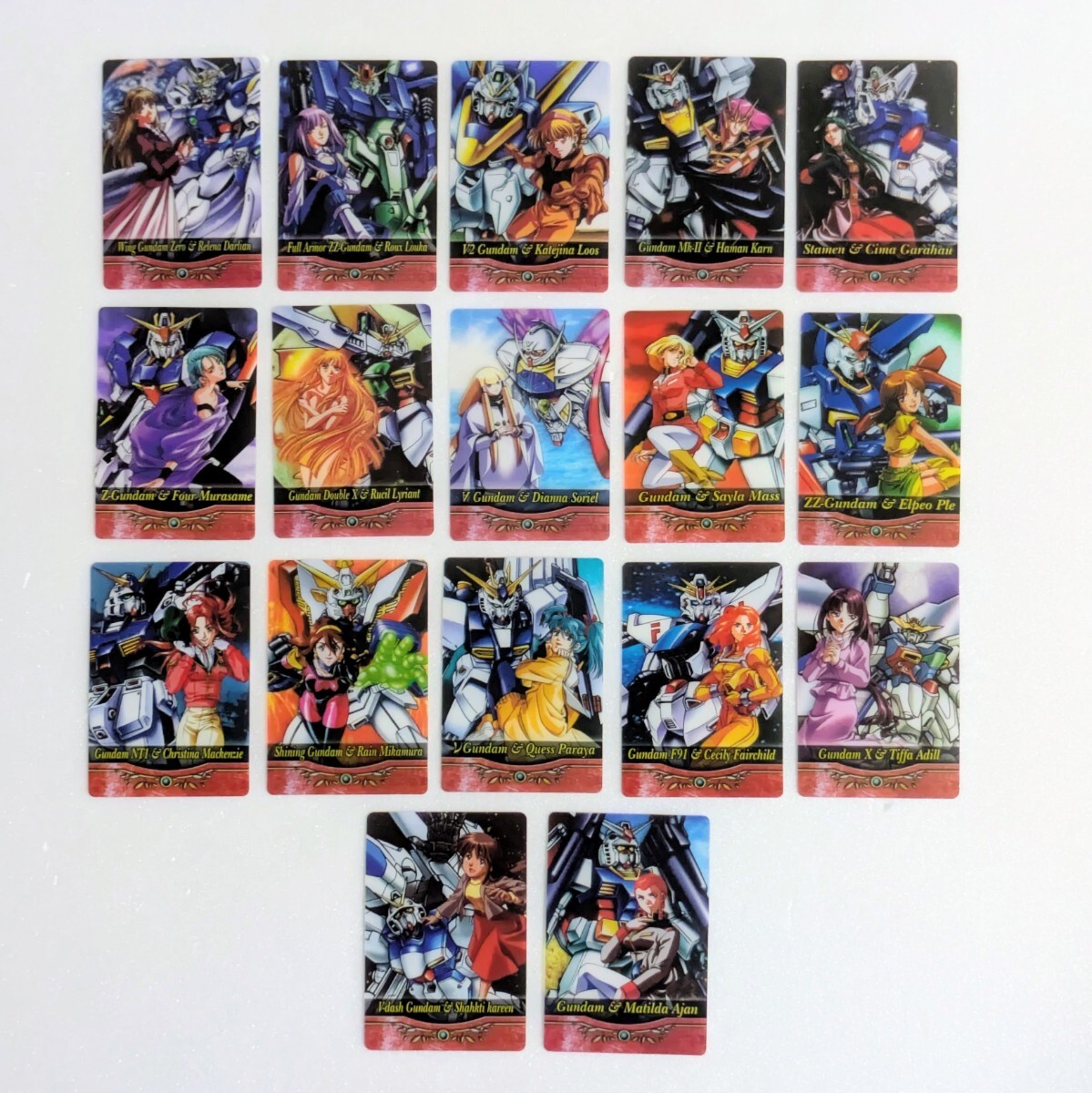森永製菓 機動戦士ガンダム ウエハース カード まとめ売り 17枚セット