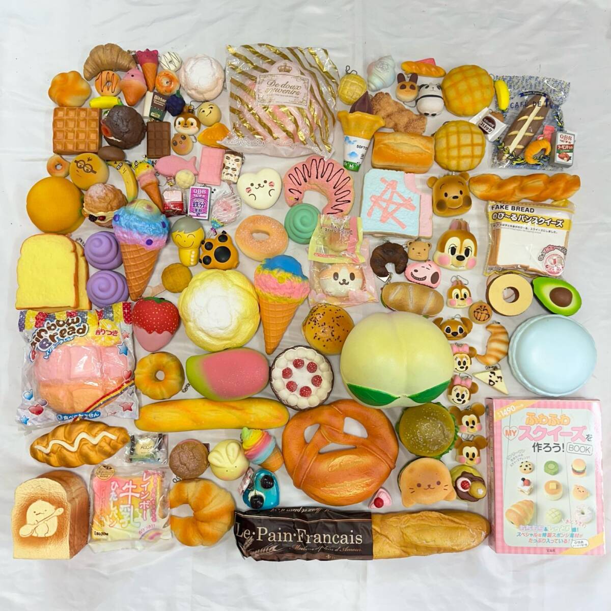 □スクイーズ まとめ売り 平成レトロ/ソフトクリーム/パン