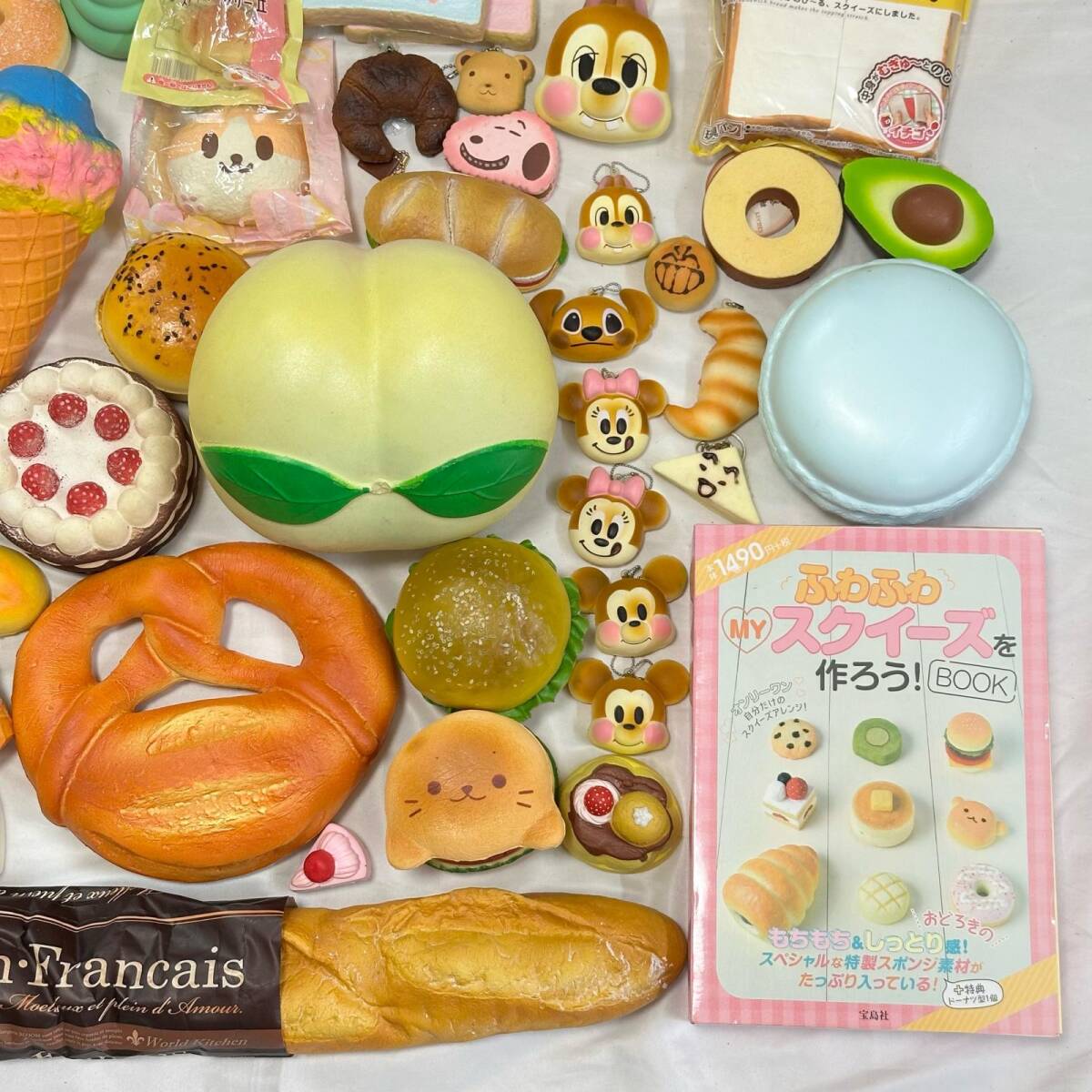 □スクイーズ まとめ売り 平成レトロ/ソフトクリーム/パン