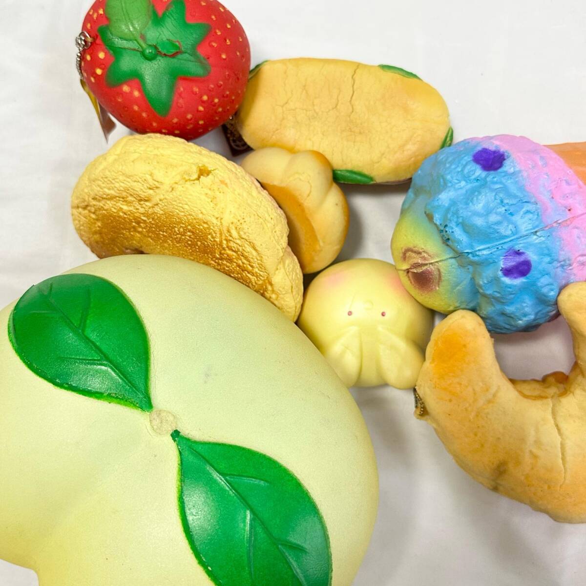 □スクイーズ まとめ売り 平成レトロ/ソフトクリーム/パン