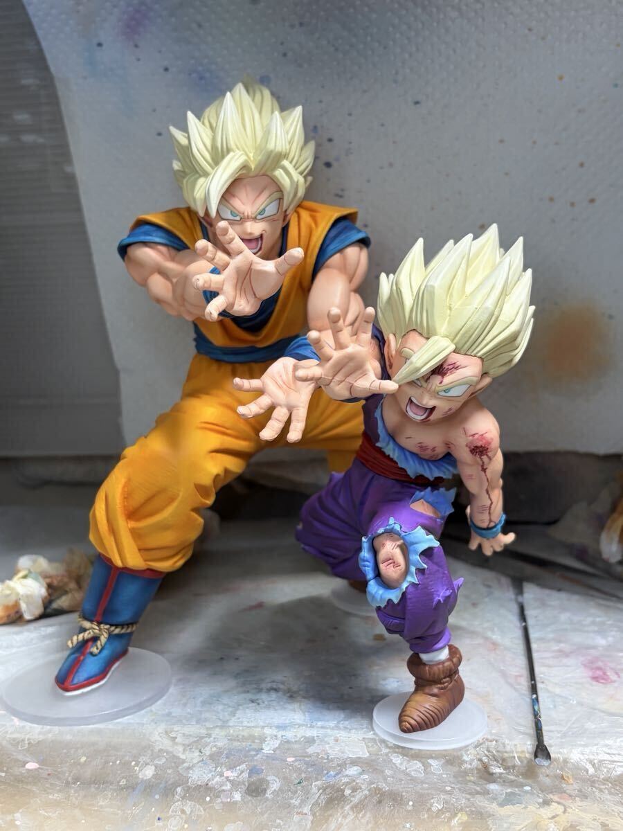 リペイント 一番くじ ドラゴンボール A賞 親子かめはめ波 悟空 悟飯