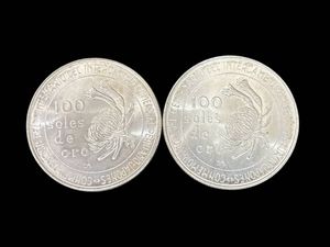 ペルー 100ソル 銀貨のYahoo!オークション(旧ヤフオク!)の相場・価格を