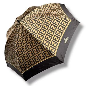 FENDI フェンディ 長傘 ブラウン ズッカ柄 男女兼用 晴雨兼用