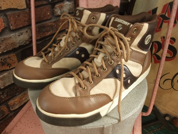 SAUCONY/サッカニー キャンバス×レザースニーカー27cm♪ F47
