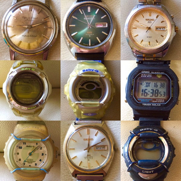 【ジャンク】SEIKO CITIZEN CASIO 動作未確認 腕時計 ９個