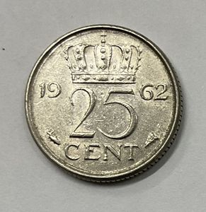 オランダ 硬貨 25セントの値段と価格推移は？｜1件の売買データから