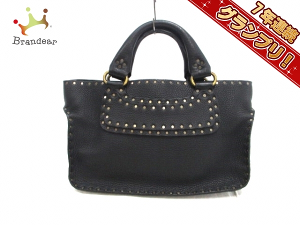 CELINE】ハンドバッグ ブギーバッグ ブラック レザー ゴールド金具